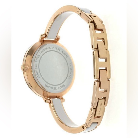 MICHAEL KORS Women’s Jaryn Quartz White Dial Ladies Watch MK4342. Like New! - Picture 9 of 12